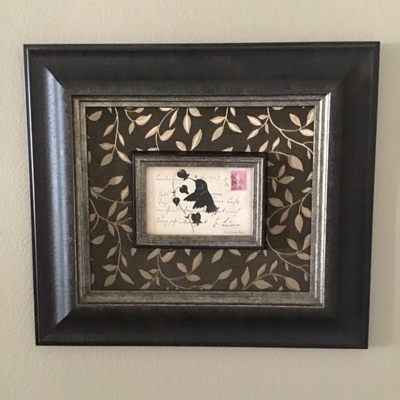 Hummingbird Silhouette Post Card Picture Nancy Shumaker Pallan Art Brown 16x18” - Picture 4 of 8